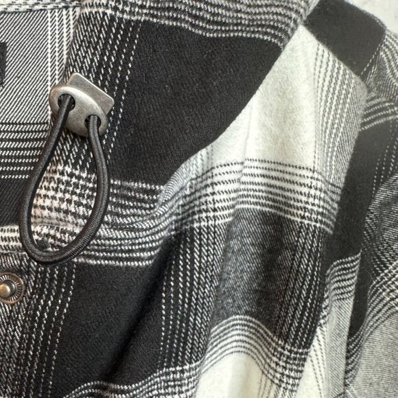 Torrid Plaid Flannel Anorak Jacket Plus Size 1X Hooded Longline Academia Hipster - Picture 6 of 14